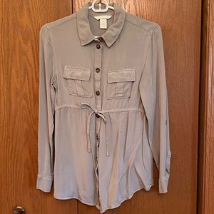 H&M Mama maternity blouse. Drawstring. S.